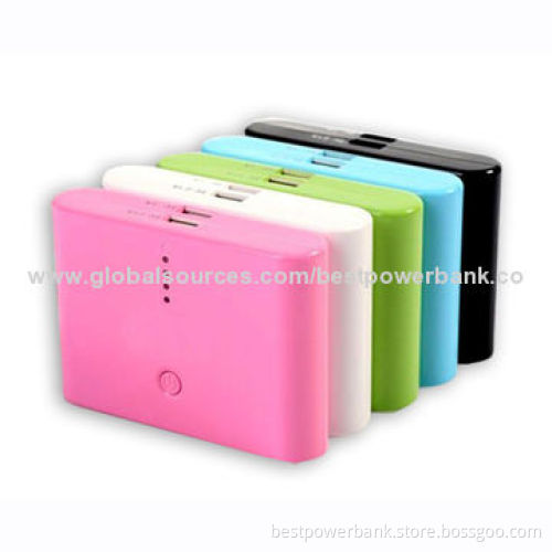 Cheap Colorful Dual USB Portable Power Pack Mobile Phone Battery Chargers, w/Plug-and-play Function